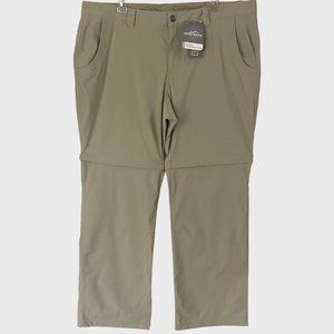 Eddie Bauer Travex Convertible Pant Women's Size 16 Tan Nylon Stretch Hiking New